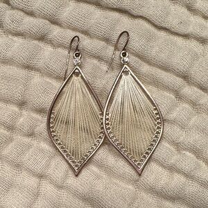 Elegant Silver Leaf Earrings